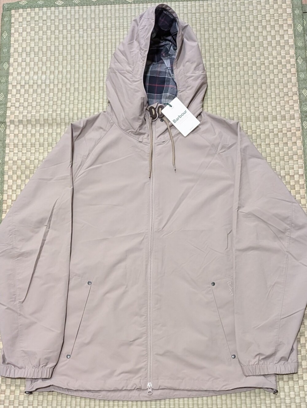 NWT Barbour Kirkhill Showerproof Jacket Concrete Men's Size Large